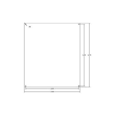 Vynckier Enclosure Systems Vynckier Mp1614a Vj 16in X 14in Aluminum Mounting Plate - Min Qty 6 MP1614A